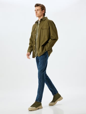 Slim Fit Kot Pantolon - Brad Jean