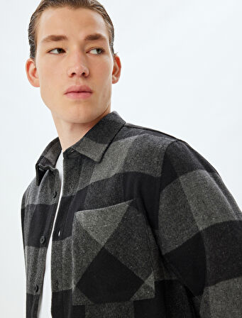 Oduncu Gömleği Uzun Kollu Kışlık Cep Detaylı