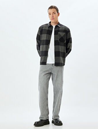 Oduncu Gömleği Uzun Kollu Kışlık Cep Detaylı