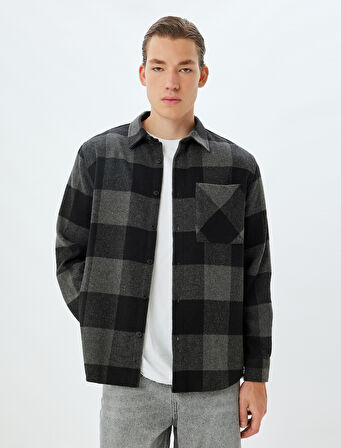 Oduncu Gömleği Uzun Kollu Kışlık Cep Detaylı