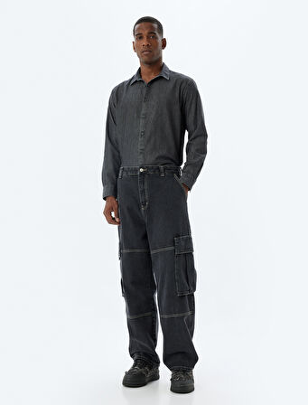 Klasik Gömlek Uzun Kollu Düğmeli Pamuklu