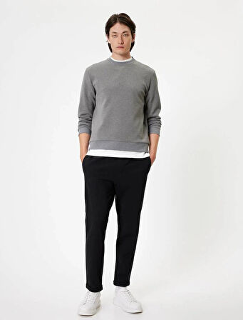 5WAM70032MK Koton Erkek Sweat HAKİ