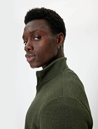 5WAM70041MK Koton Erkek Sweat HAKİ