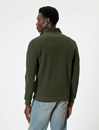 5WAM70041MK Koton Erkek Sweat HAKİ