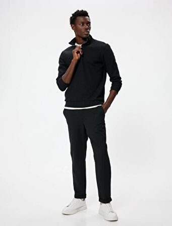 5WAM70041MK Koton Erkek Sweat SİYAH