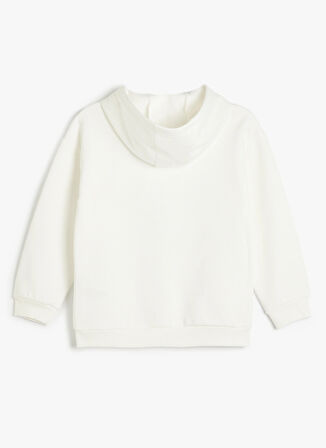 Koton Baskılı Erkek Çocuk  Ekru Sweatshırt 5WKB10031TK