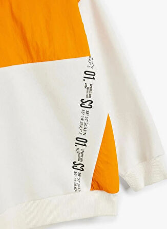 Koton Düz Erkek Çocuk  Ekru Sweatshırt 5WKB10090TK