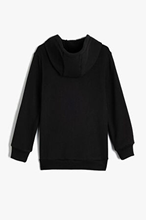 Koton Erkek Çocuk Sweatshirt Fermuarlı Kapşonlu Basic Kanguru Cepli