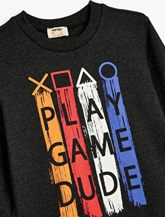 5WKB10120TK Koton Erkek Çocuk Sweat ANTRASİT