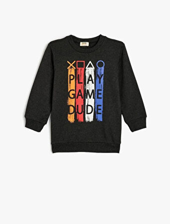 5WKB10120TK Koton Erkek Çocuk Sweat ANTRASİT