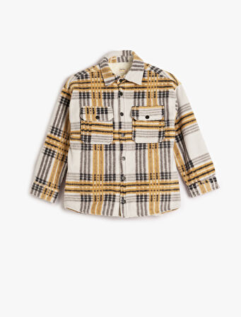 Gömlek Ceket Uzun Kollu Kapaklı Cep Detaylı