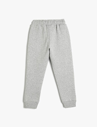 Jogger Eşofman Altı Cep Detaylı Beli Bağlamalı Şardonlu