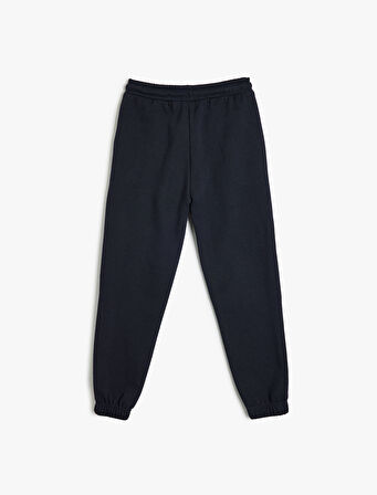 Jogger Eşofman Altı Beli Bağlamalı Cep Detaylı Şardonlu 