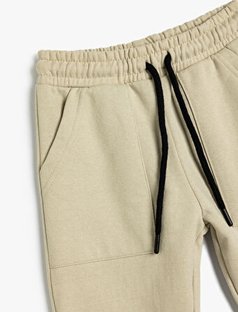 Jogger Eşofman Altı Cepli Beli Bağlamalı 