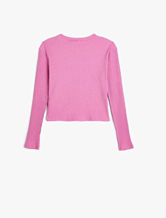 5WKG10006AK Koton Kız Çocuk Sweat PEMBE
