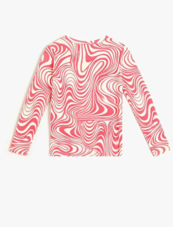 5WKG10015AK Koton Kız Çocuk Sweat PEMBE DESENLİ