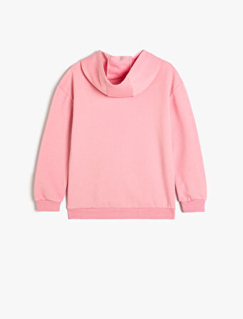 Oversize Kapşonlu Sweatshirt Anime Baskılı Uzun Kollu 