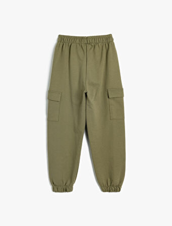 Basic Kargo Jogger Eşofman Altı Cepli Beli Lastikli
