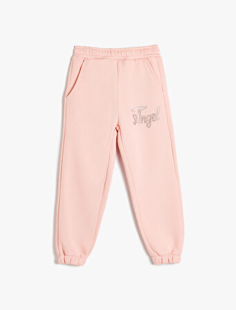 İşleme Detaylı Cep Detaylı Şardonlu Jogger Eşofman Altı