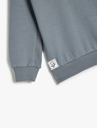 Basic Sweat Uzun Kollu Şardonlu Pamuklu