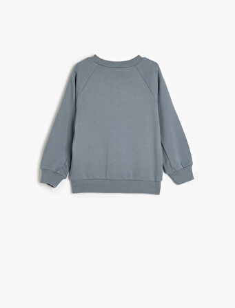 Basic Sweat Uzun Kollu Şardonlu Pamuklu