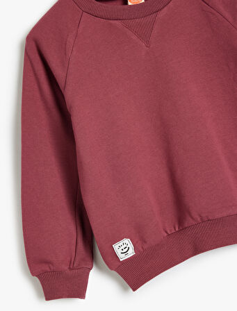 Basic Sweat Uzun Kollu Şardonlu Pamuklu