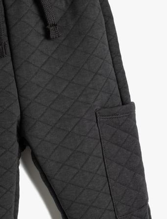 Basic Kapitone Jogger Eşofman Altı Cepli
