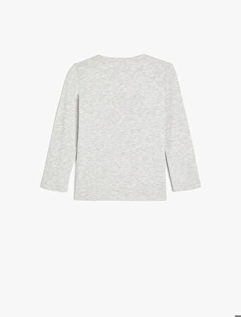 5WMG10067AK Koton Kız Çocuk Sweat GRİ