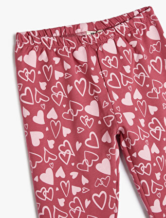 Kalpli Tayt Beli Lastikli Pamuklu Şardonlu