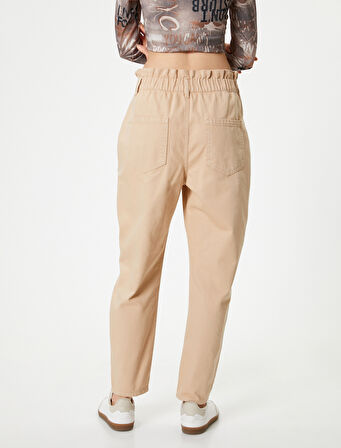 Yüksek Bel Kot Pantolon Baggy Pamuklu - Baggy Jeans