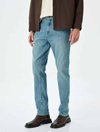 Slim Fit Kot Pantolon - Brad Jean