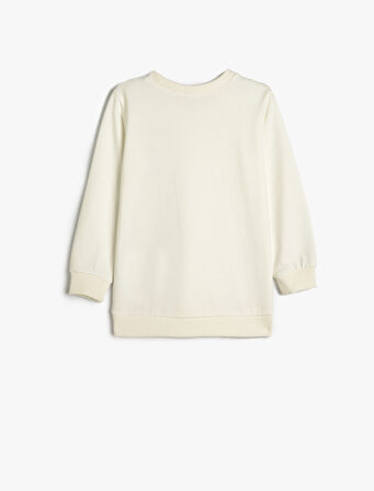 Atatürk Sweatshirt Baskılı Uzun Kollu Bisiklet Yaka