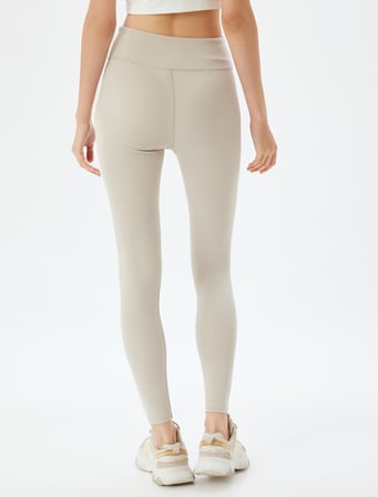 Basic Spor Tayt Yüksek Bel Skinny Fit İnterlok