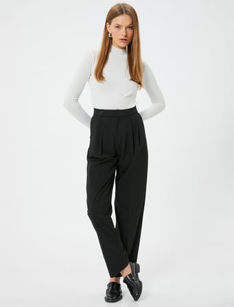 Balıkçı Yaka Triko Kazak Uzun Kollu Slim Fit