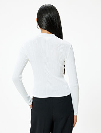 Balıkçı Yaka Triko Kazak Uzun Kollu