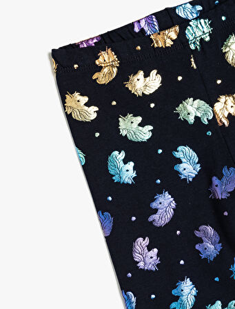 Unicorn Tayt Beli Lastikli Pamuklu
