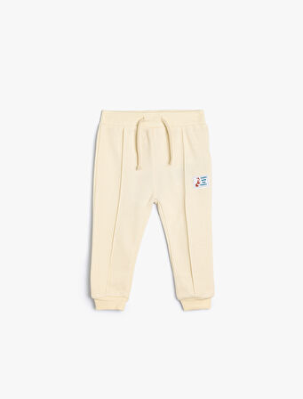 Basic Jogger Eşofman Altı Beli Bağlamalı Pamuklu 