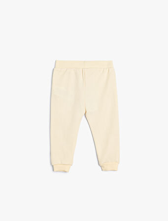 Basic Jogger Eşofman Altı Beli Bağlamalı Pamuklu 