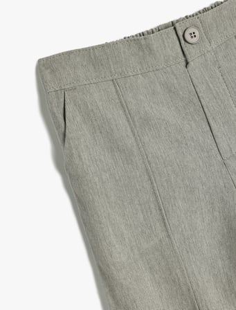 Chino Pantolon Cep Detaylı Dar Kesim 