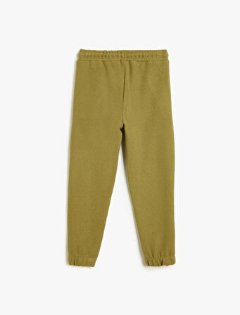 Jogger Eşofman Altı Cepli Baskılı Pamuklu 