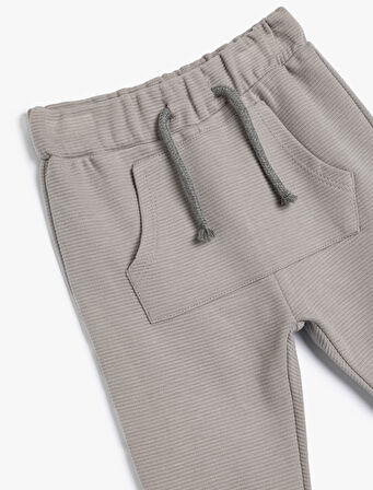 Basic Jogger Eşofman Altı Kanguru Cepli Beli Bağlamalı
