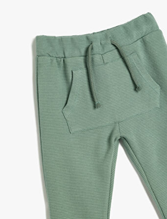 Basic Jogger Eşofman Altı Kanguru Cepli Beli Bağlamalı