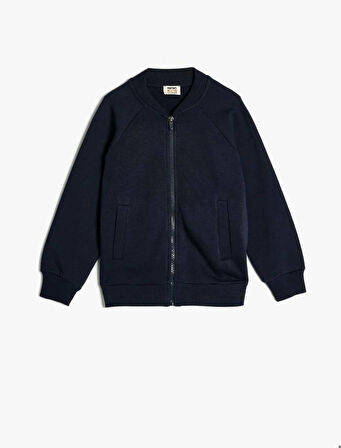 5WKB10006TK Koton Erkek Çocuk Sweat LACİVERT