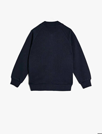 5WKB10006TK Koton Erkek Çocuk Sweat LACİVERT