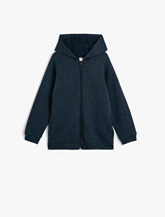 5WKB10007TK Koton Erkek Çocuk Sweat LACİVERT