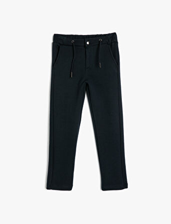 Basic Eşofman Altı Beli Bağlamalı Cep Detaylı 