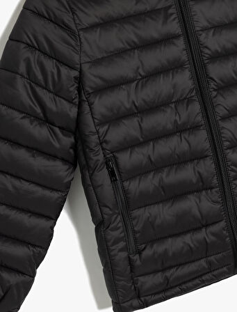 Mevsimlik Mont Kapşonlu Cepli