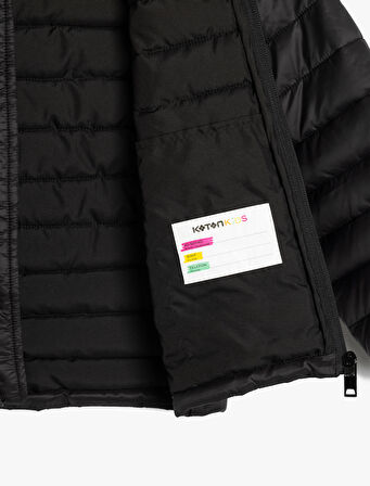 Mevsimlik Mont Kapşonlu Cepli