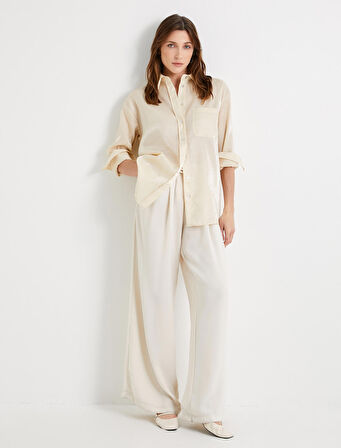 Gömlek Cep Detaylı Uzun Kollu 