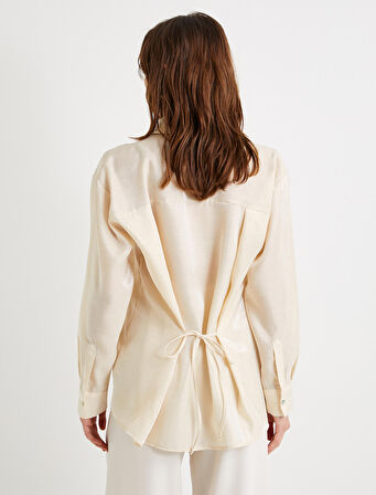 Gömlek Cep Detaylı Uzun Kollu 